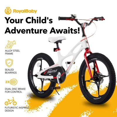 RoyalBaby RoyalMg Galaxy Fleet Children Kids Bicycle w/2 Disc Brakes and Training Wheels, for Boys and Girls Ages 3 to 5