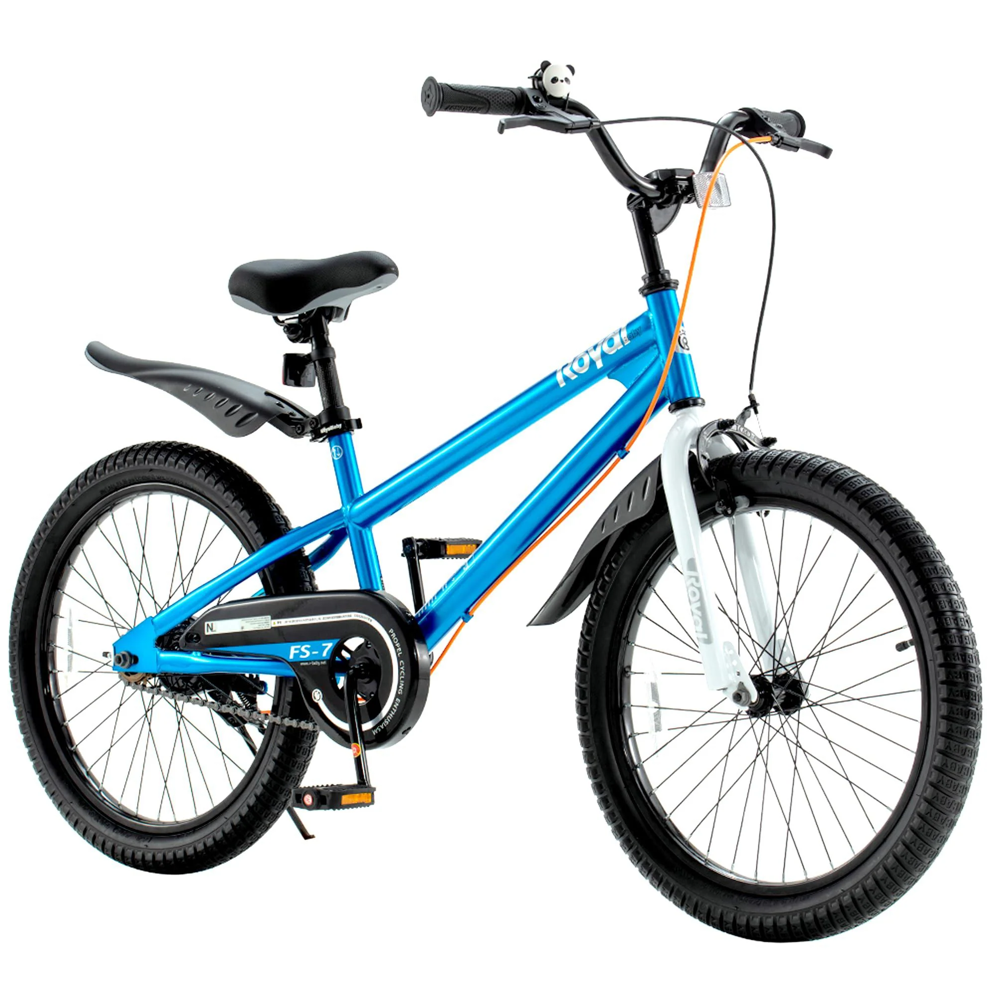 royalbaby? freestyle 7 kids bike 20 inch wheel dual handbrakes teens bicycle boys girls ages 6-10 years, kickstand and water