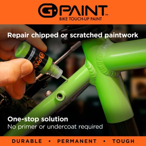GPaintBikes Touch-Up Paint Kit - 4 Pack - Black White Red Blue