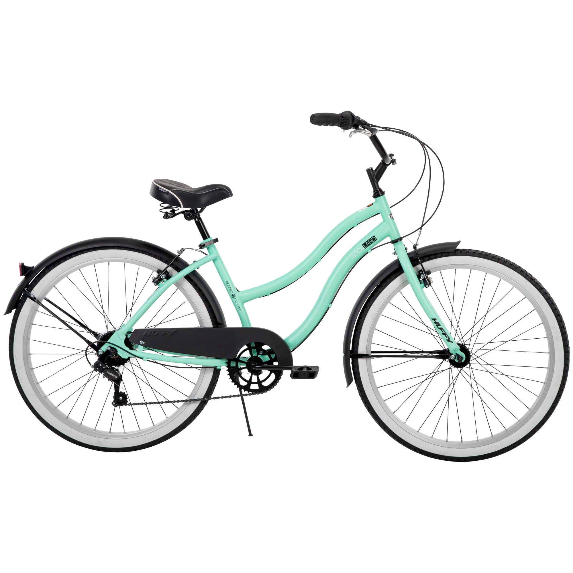 26-In. Women's Lockland 7-Speed Cruiser Bike, Sea Foam, Green