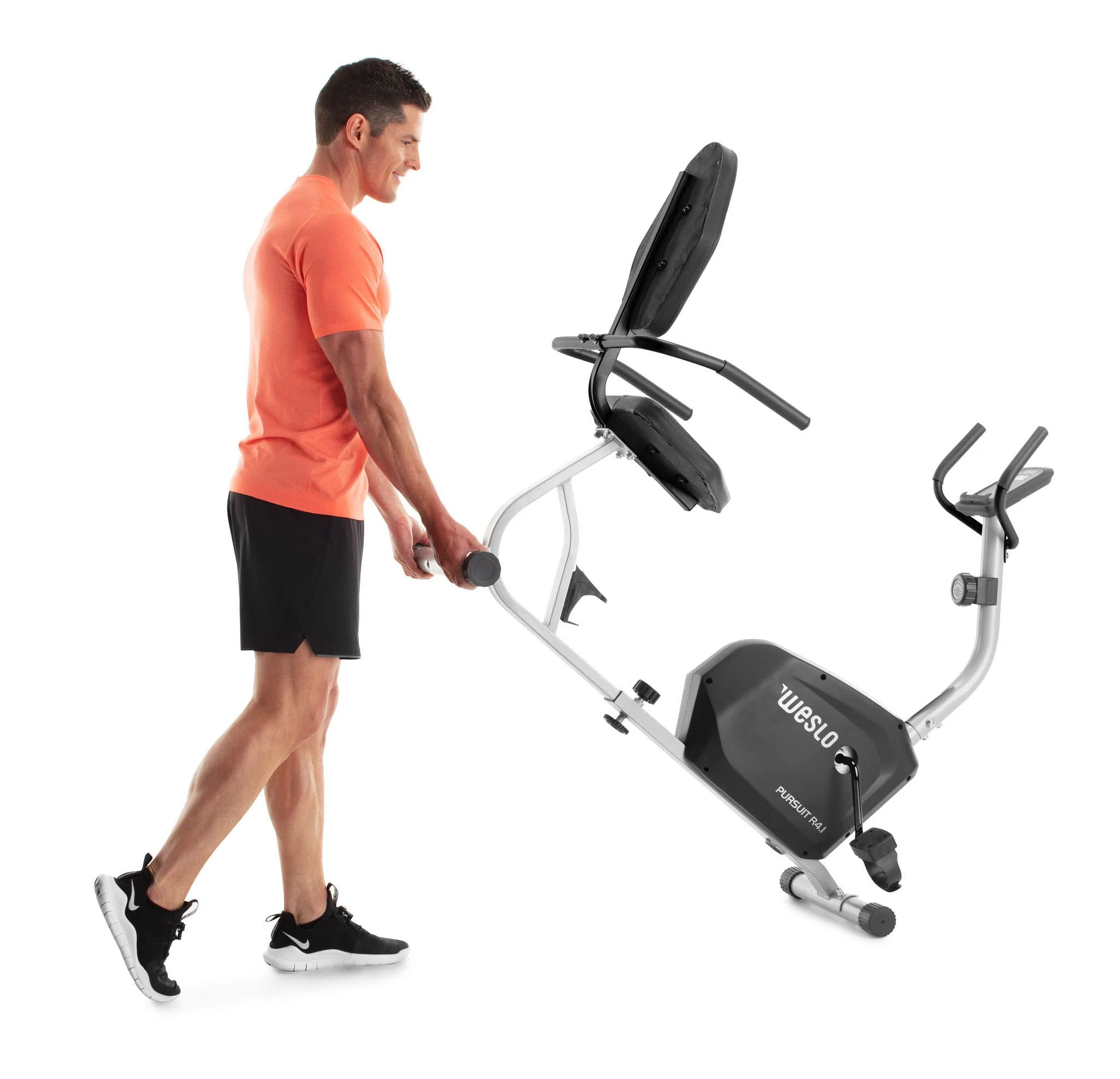 Weslo Pursuit R 4.1 Recumbent Exercise Bike with Inertia-Enhanced Flywheel