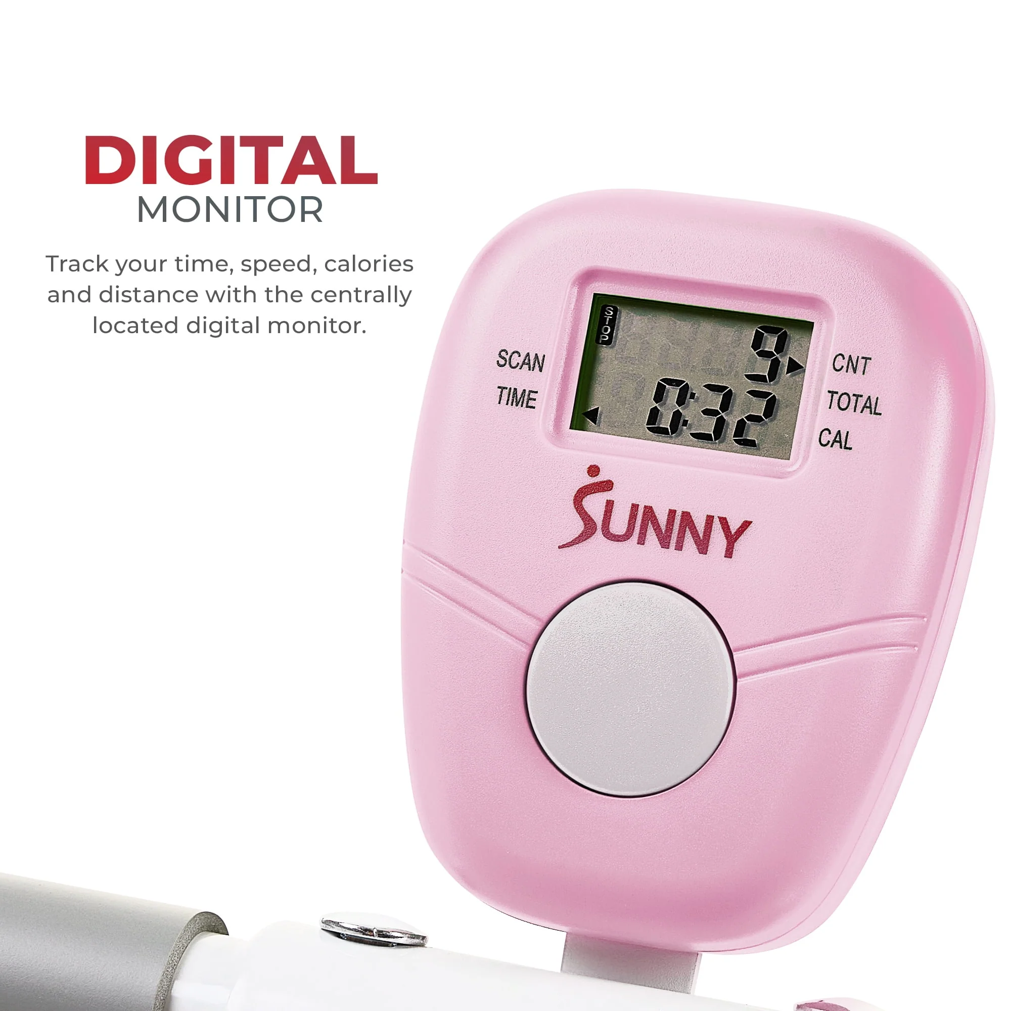 Sunny Health & Fitness Upright Row-N-Ride® Exerciser in Pink - P2100