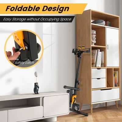 Costway Folding Pedal Exercise Bike with Adjustable Resistance Full body Home Rehab Machine