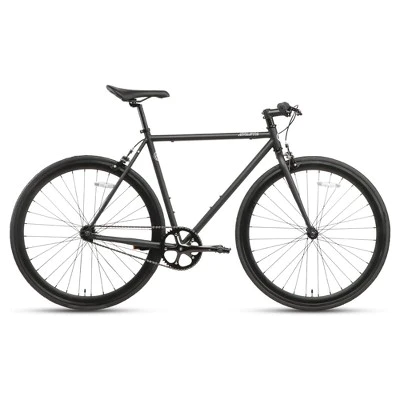 AVASTA BA9002WF-3 700C 47 Inch Single Speed Loop Fixed Gear Urban Commuter Fixie Bike with High-TEN Steel Frame for Adults 4'10