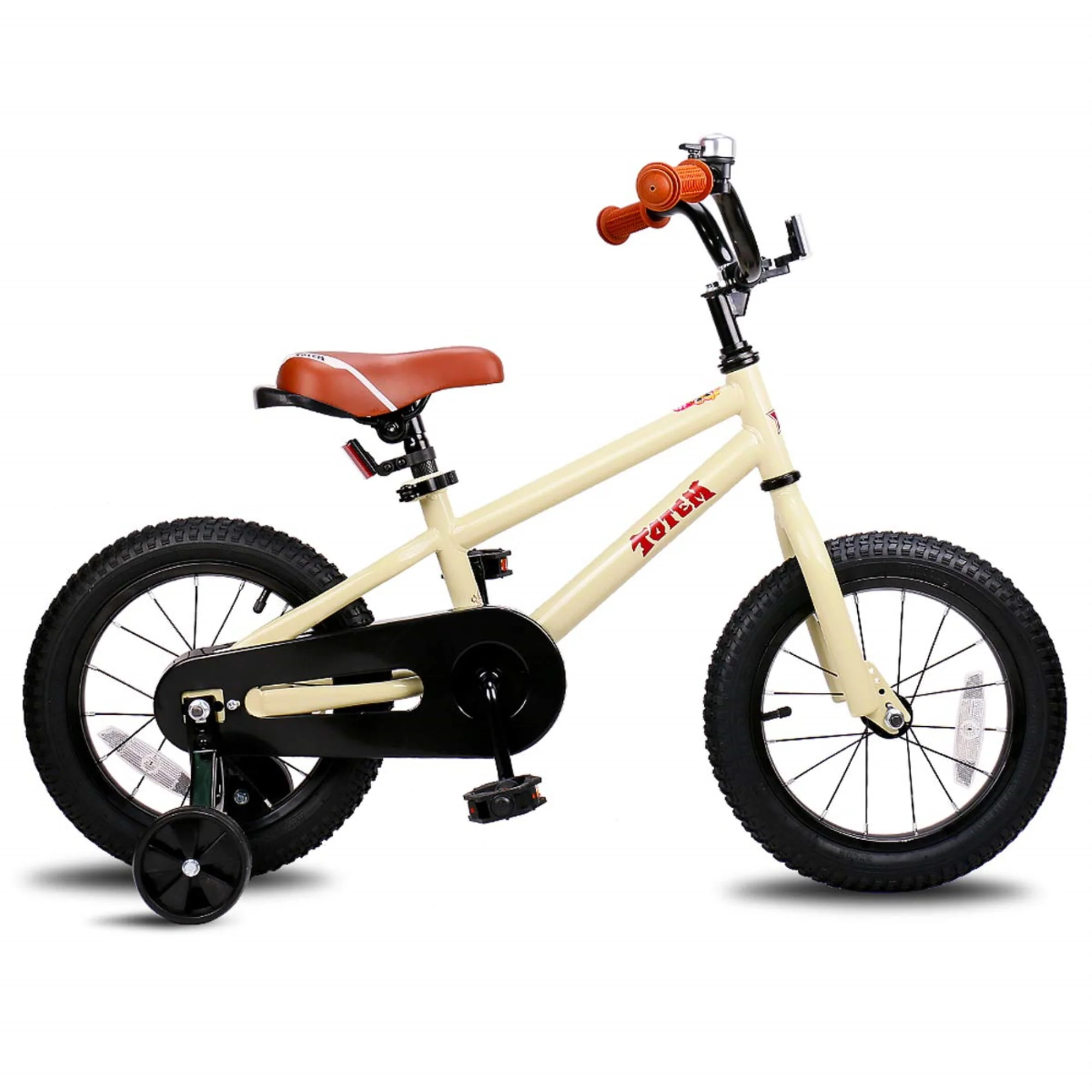 JOYSTAR Totem Kids Bike for 2-9 Years Old Boys Girls, BMX Style Kid Bicycles 12 14 16 18 Inch with Training Wheels, 18 Inch Children Bikes with Kickstand and Handbrake, Blue Beige Pink Green