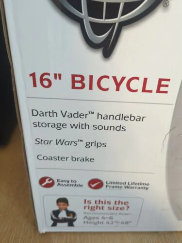 Huffy Marvel Star Wars Boys Bikes 16 inch Darth Vader NEW *FB