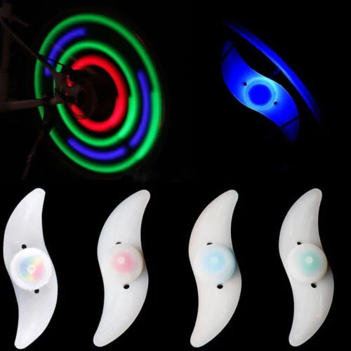 Bike Light Bicycle Cycling Wheel Spoke Wire Tyre Bright LED Flash Lamp 1, 2 or 4