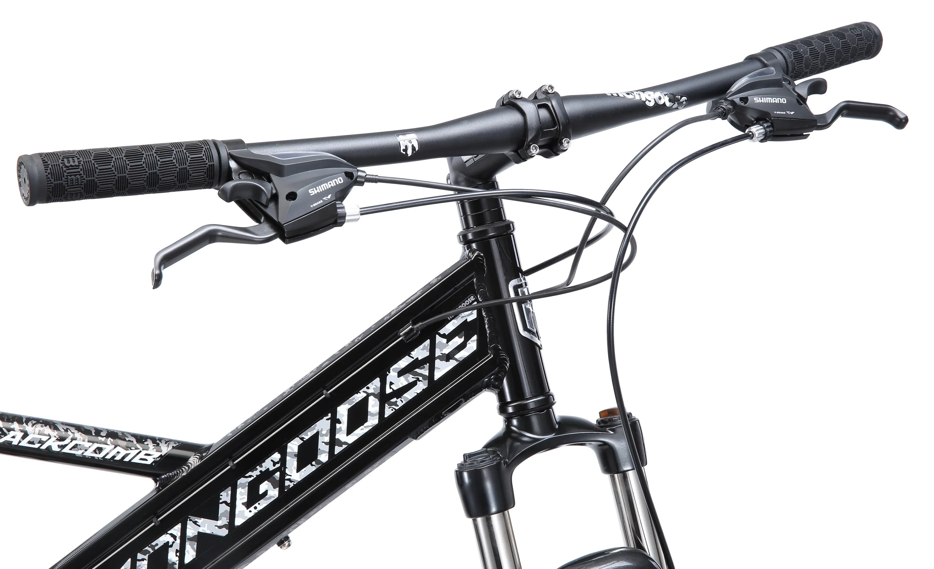 Mongoose Blackcomb Men's 26 inch Wheels, Mountain Bike, 24 Speeds, Black
