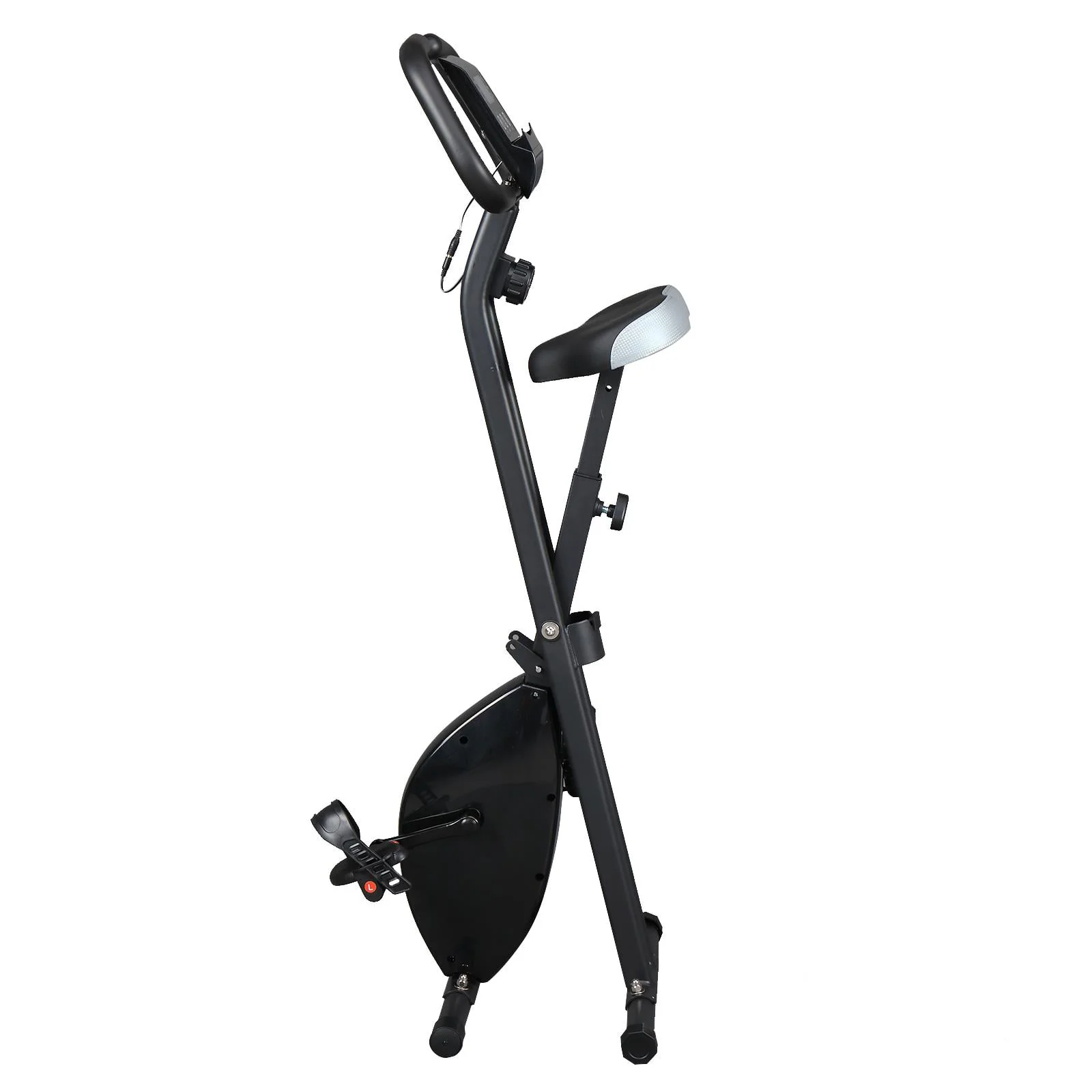 UBesGoo Folding Upright Exercise Bike, with Adjustable Resistance, 220 lb Maximum Weight
