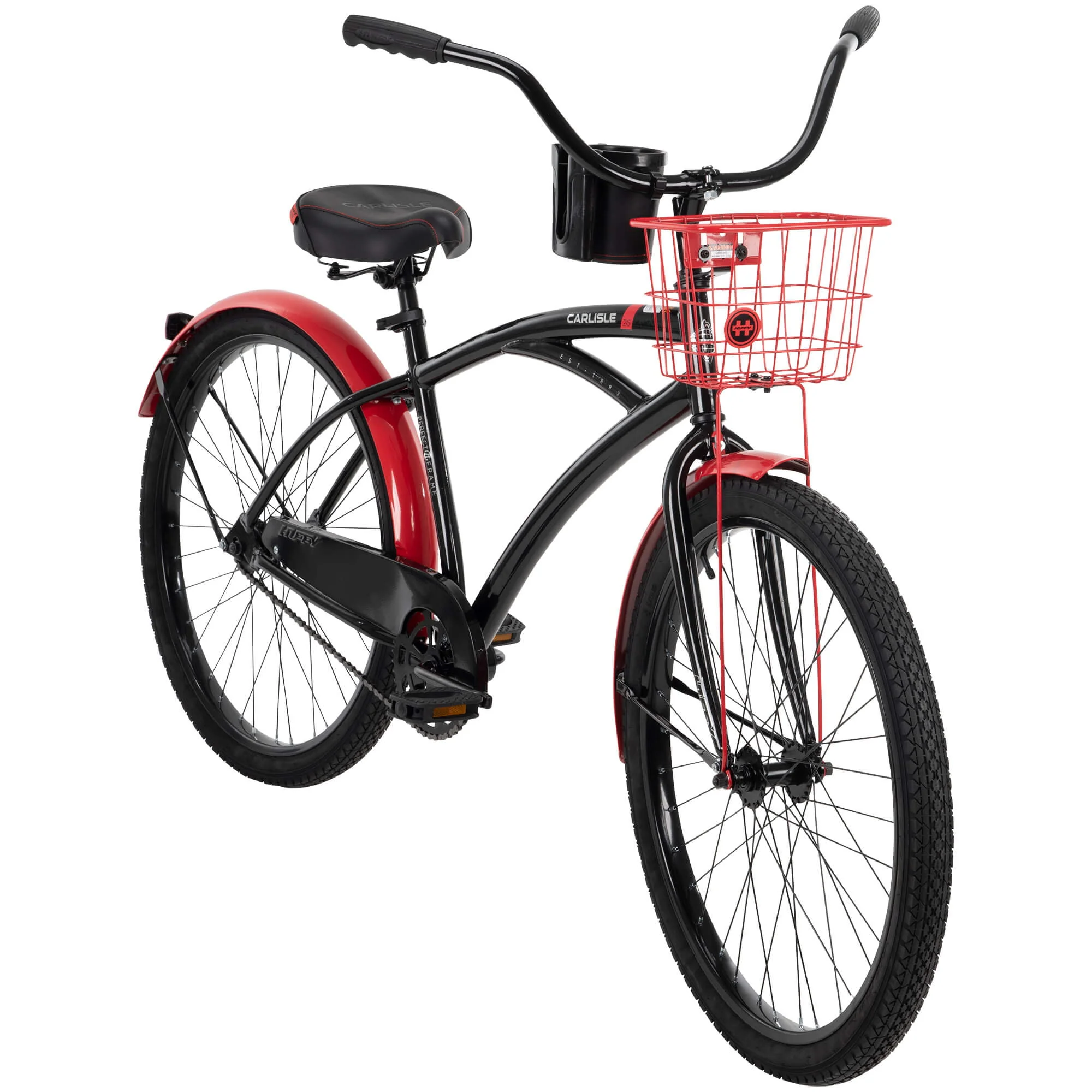 26 In. Carlisle Men’s Comfort Cruiser Bike, Black