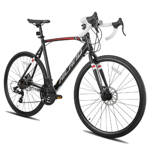 Aluminum Road Bicycle, Drivetrain 21 speeds Racing Bike, Disc Brake
