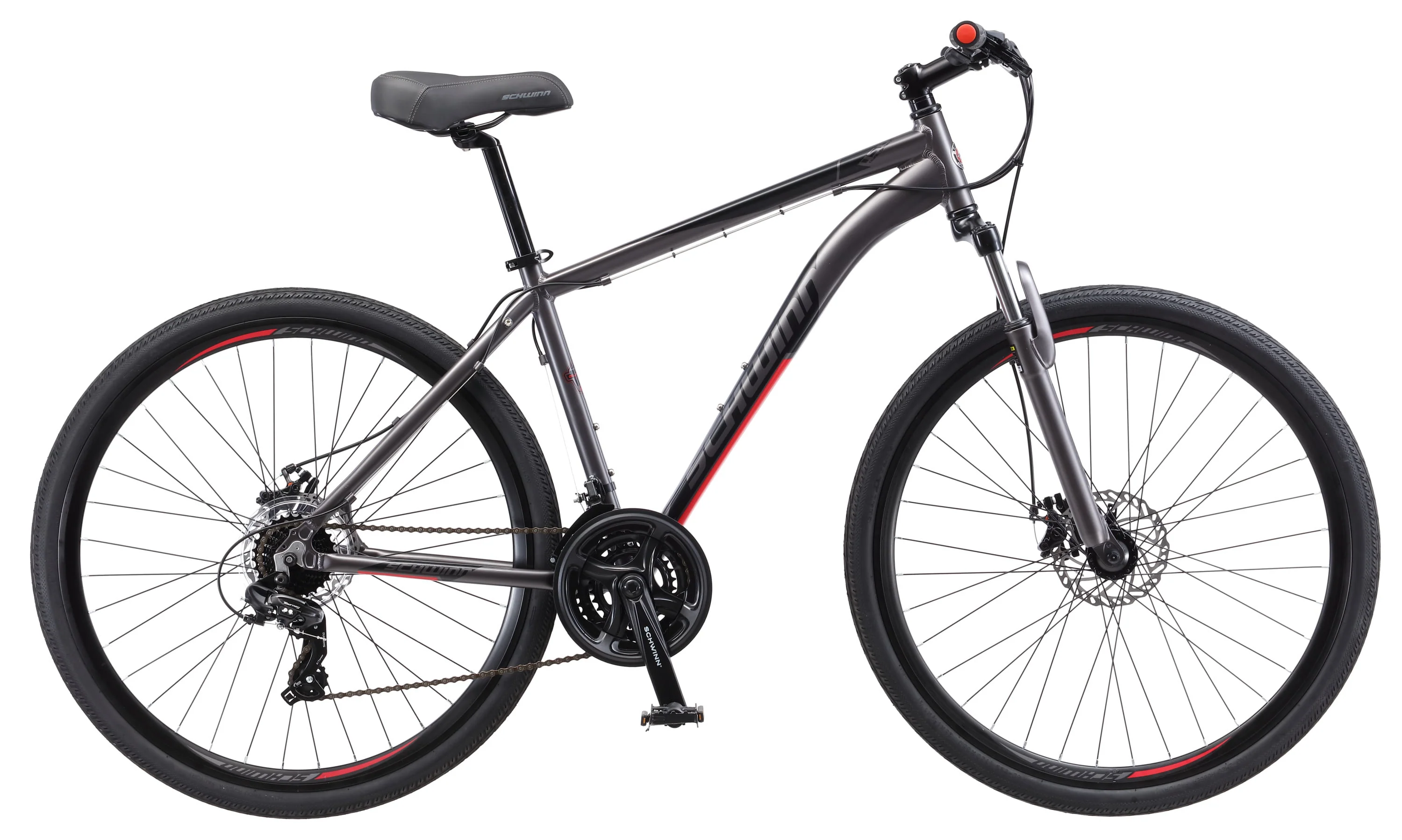 DSB Hybrid Bike, 700c wheels, 21 speeds, mens frame, grey