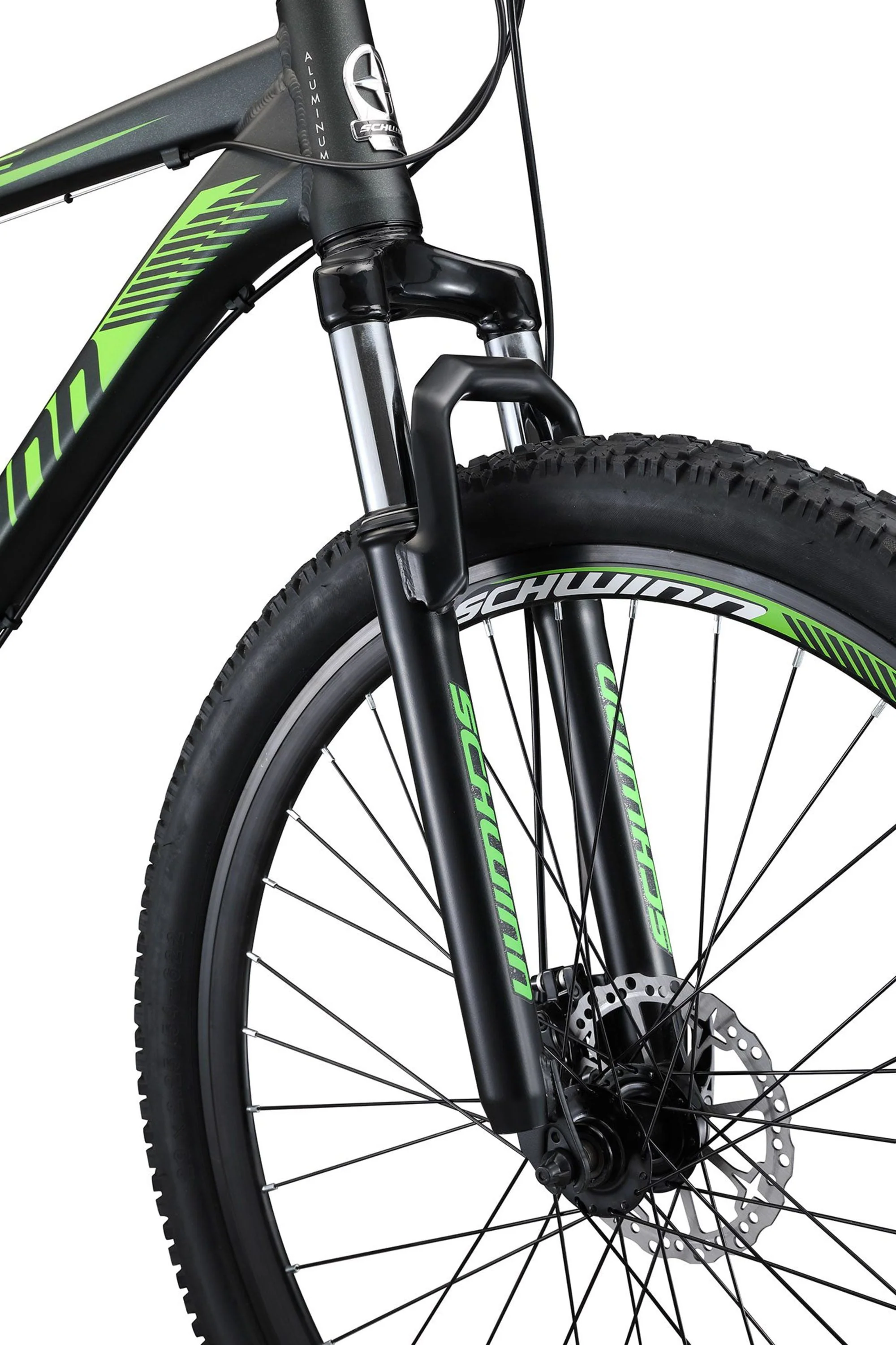 29-in. Boundary Mens Mountain Bike, Black and Green