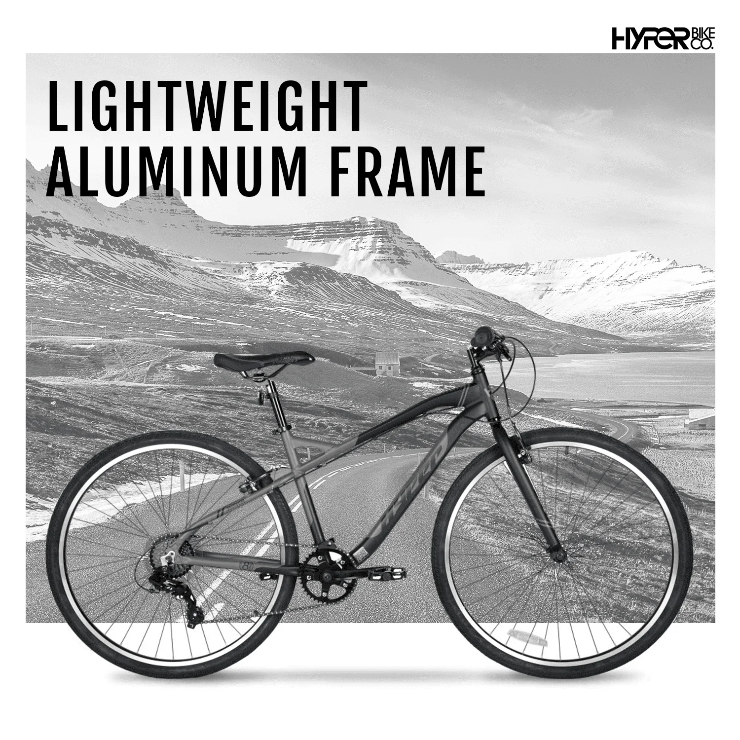 Bicycle 700c Adult Urban Bike, Gray