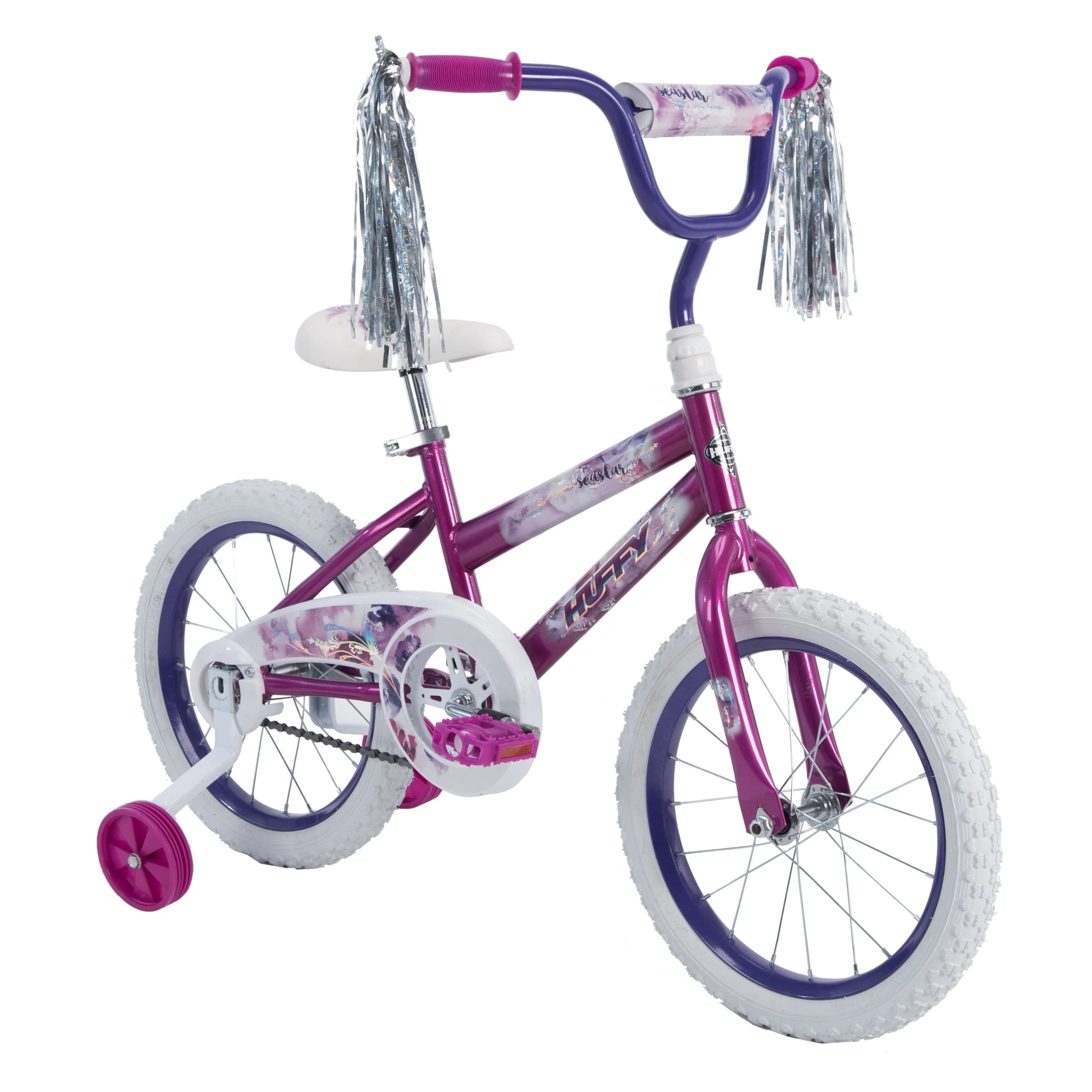 16 in. Sea Star Girl Kids Bike, Metallic Purple