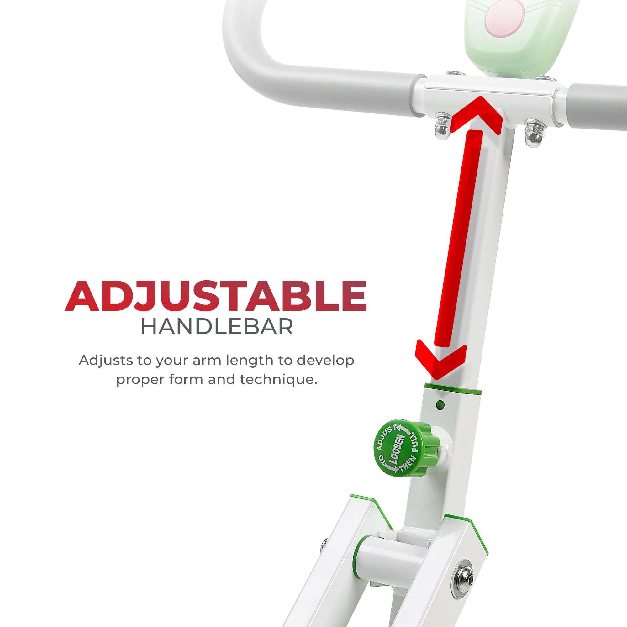 Sunny Health & Fitness Upright Row-N-Ride® Exerciser in Green - No. 077G
