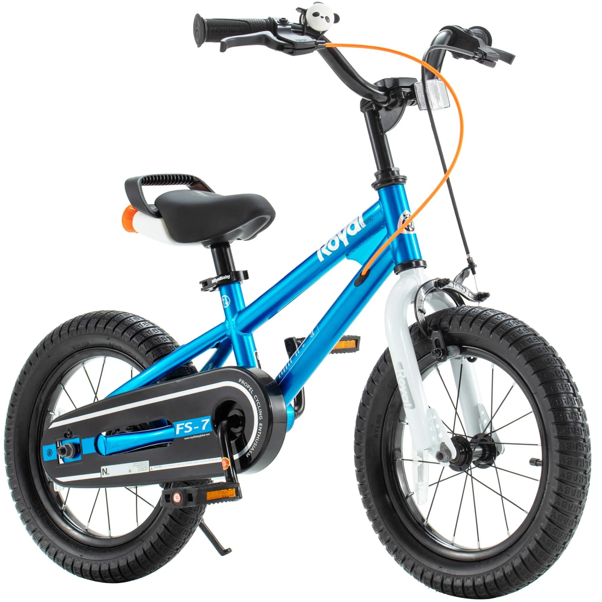 royalbaby freestyle 7 kids bike toddlers 16 inch wheel dual handbrakes bicycle beginners boys girls ages 4-7 years, kickstand