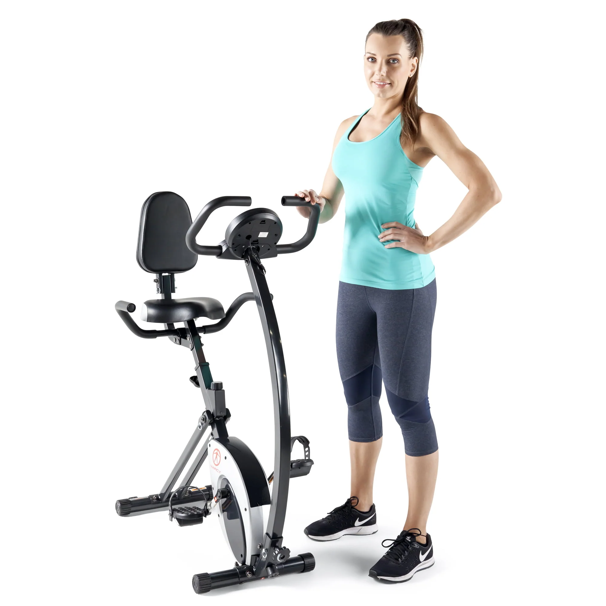 Marcy Foldable Exercise Bike With High Back Seat NS-653