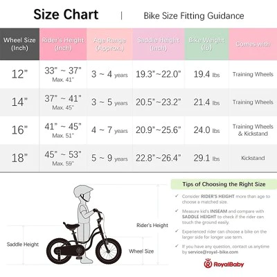 RoyalBaby Little Swan Carbon Steel Kids Bicycle with Dual Hand Brakes, Adjustable Seat, Folding Basket, & Kickstand, for Girls Ages 5 to 9