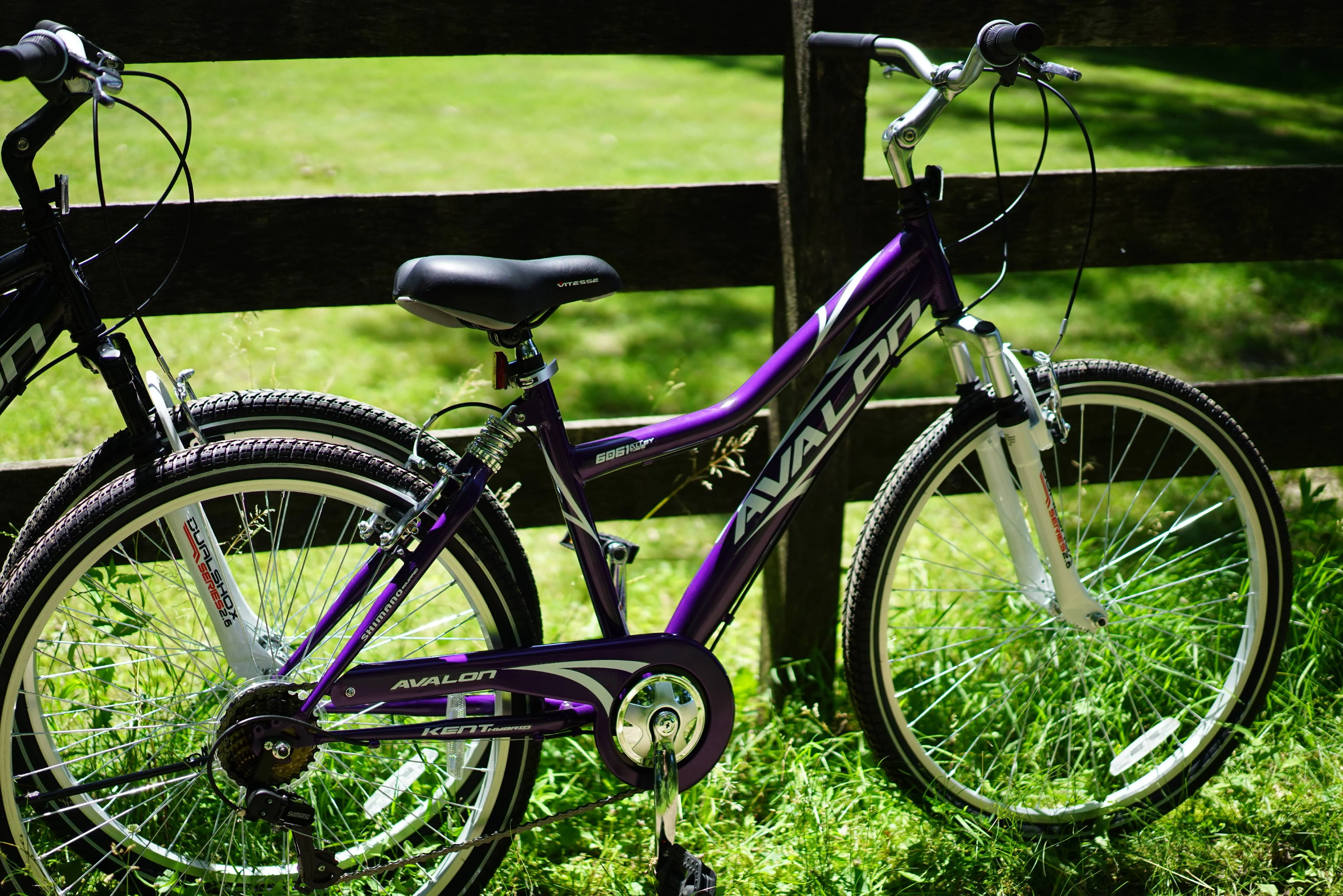 Bicycle 26 In. Avalon Comfort Women's Full Suspension Hybrid Bike, Purple