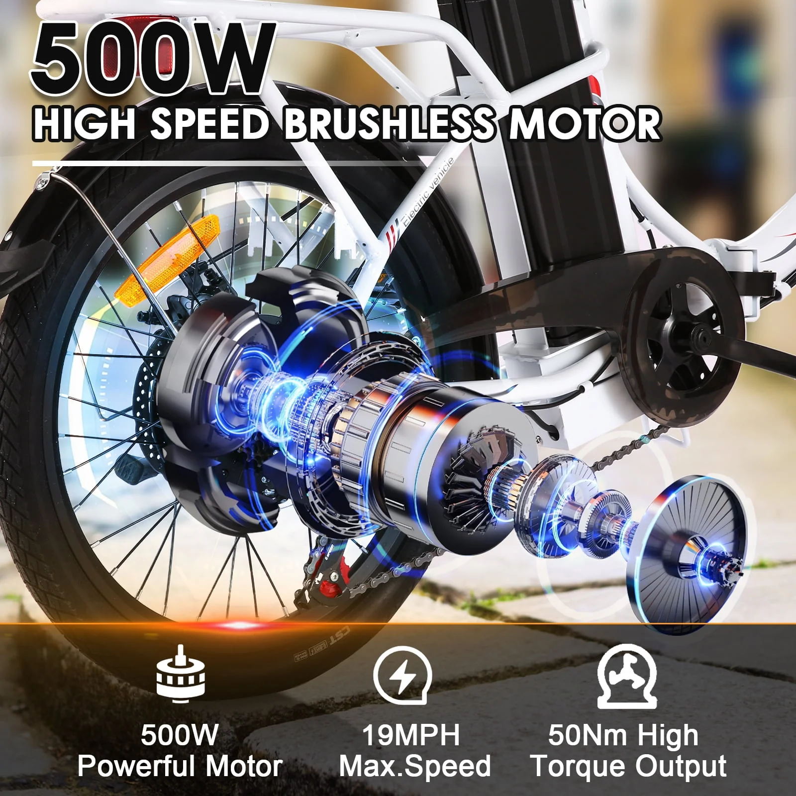 Gocio 500W Electric Bike, 20