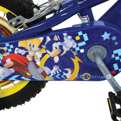 Sonic Kids Bike 14" Wheel Cycling Bicycle Single Speed - Blue Yellow