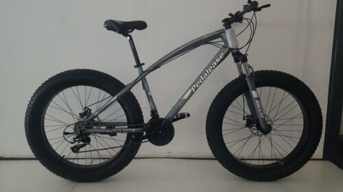 26" Gray Big Cat Fat Bike G MTB Snow Beach front suspension,disc brake 21sp
