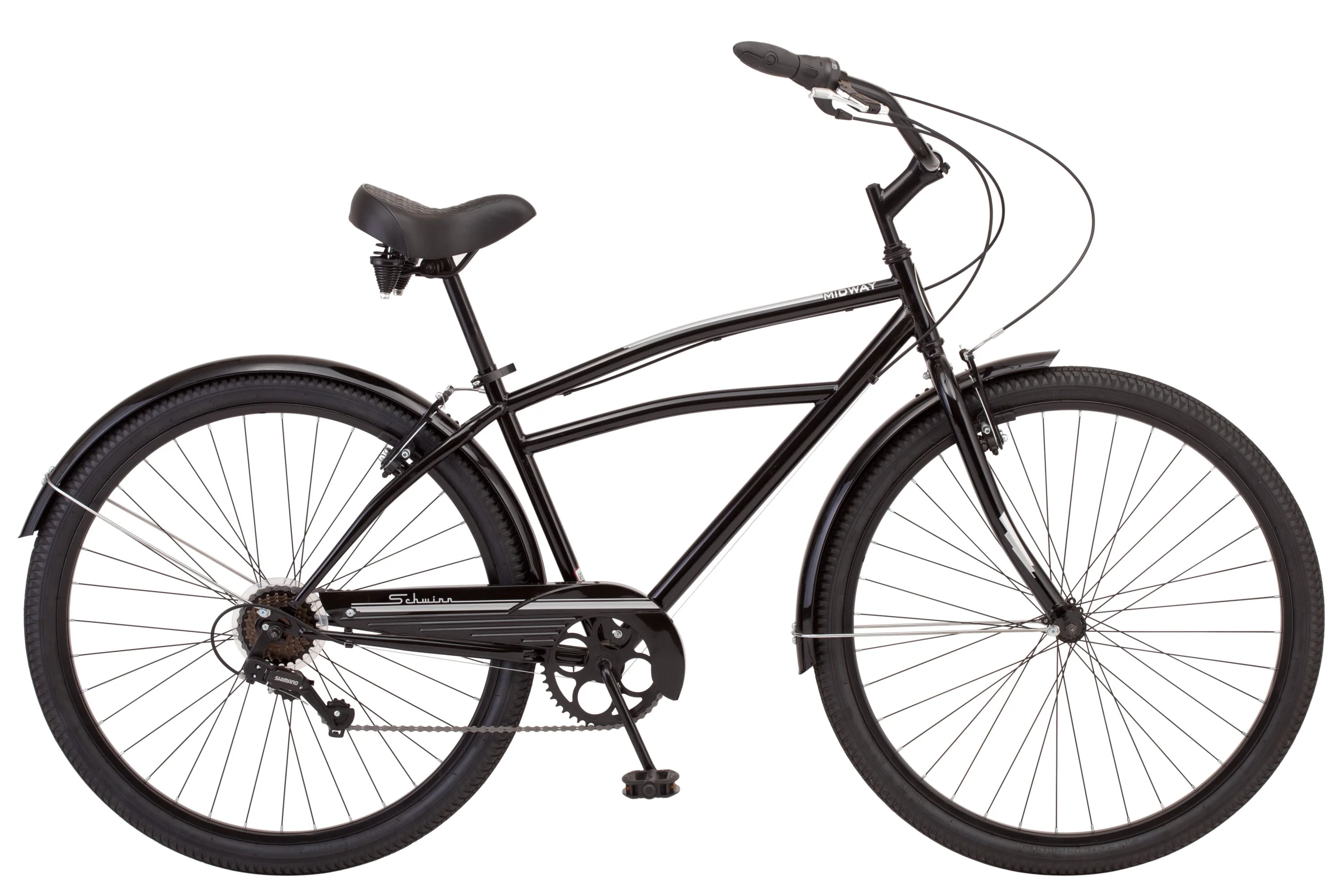 Midway Cruiser Bicycle, 29-in. Wheels, 7 Speeds, Black