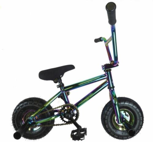 Limited Edition 1080 Kids Freestyle Stunt Mini BMX Bike Chrome Black White