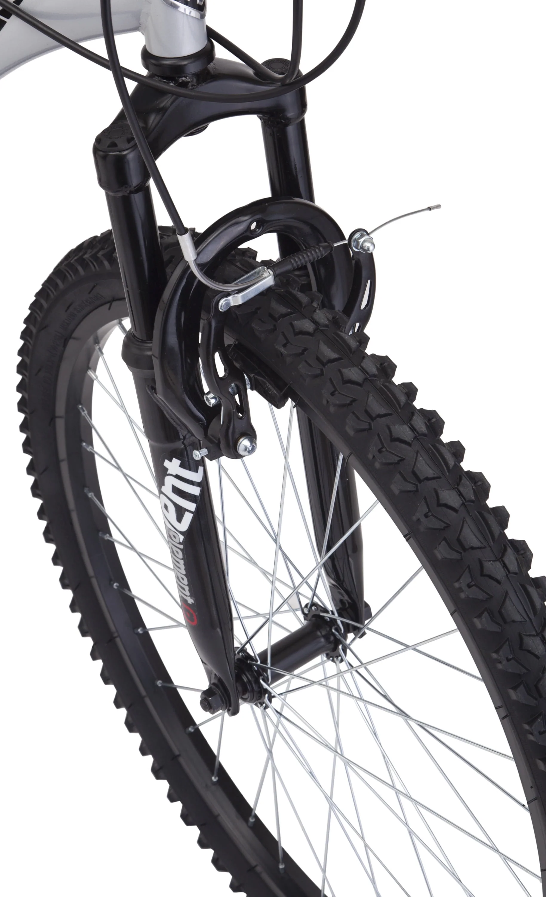 Ledge 2.1 Mountain Bike, 24-inch wheels, 21 speeds, boys frame, Silver/Red