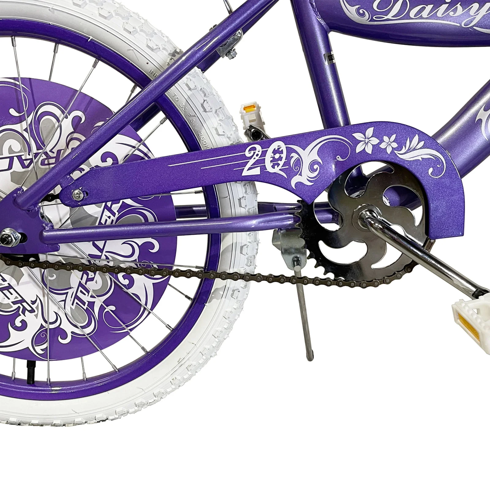 TRACER Daisy BMX 20 Inch Kids Bike, Boy and Girls Age 5 to 9, Purple