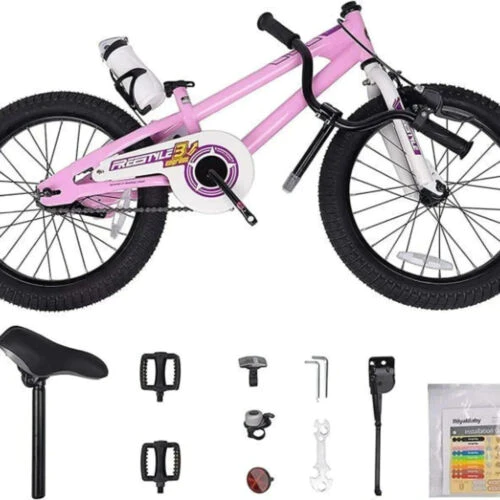 RoyalBaby Kids Bike Boys Girls Freestyle Bicycle 16 Inch with Training Wheels