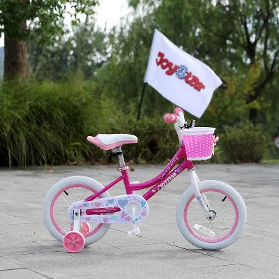 Joystar Angel Kids Toddler Training Balance Bike Bicycle with Training Wheels, Rubber Air Free Tires, and Coaster Brake, Ages 2 to 4