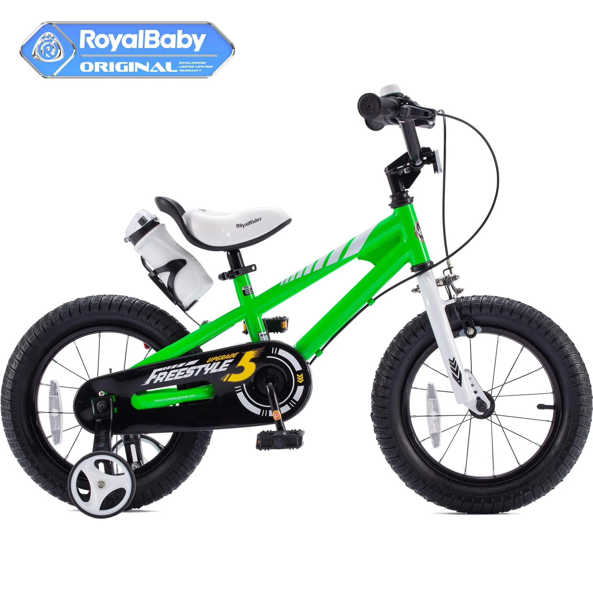 royalbaby boys girls kids bike 12 inch bmx freestyle 2 handle brakes toddler beginner bicycles with training wheels children