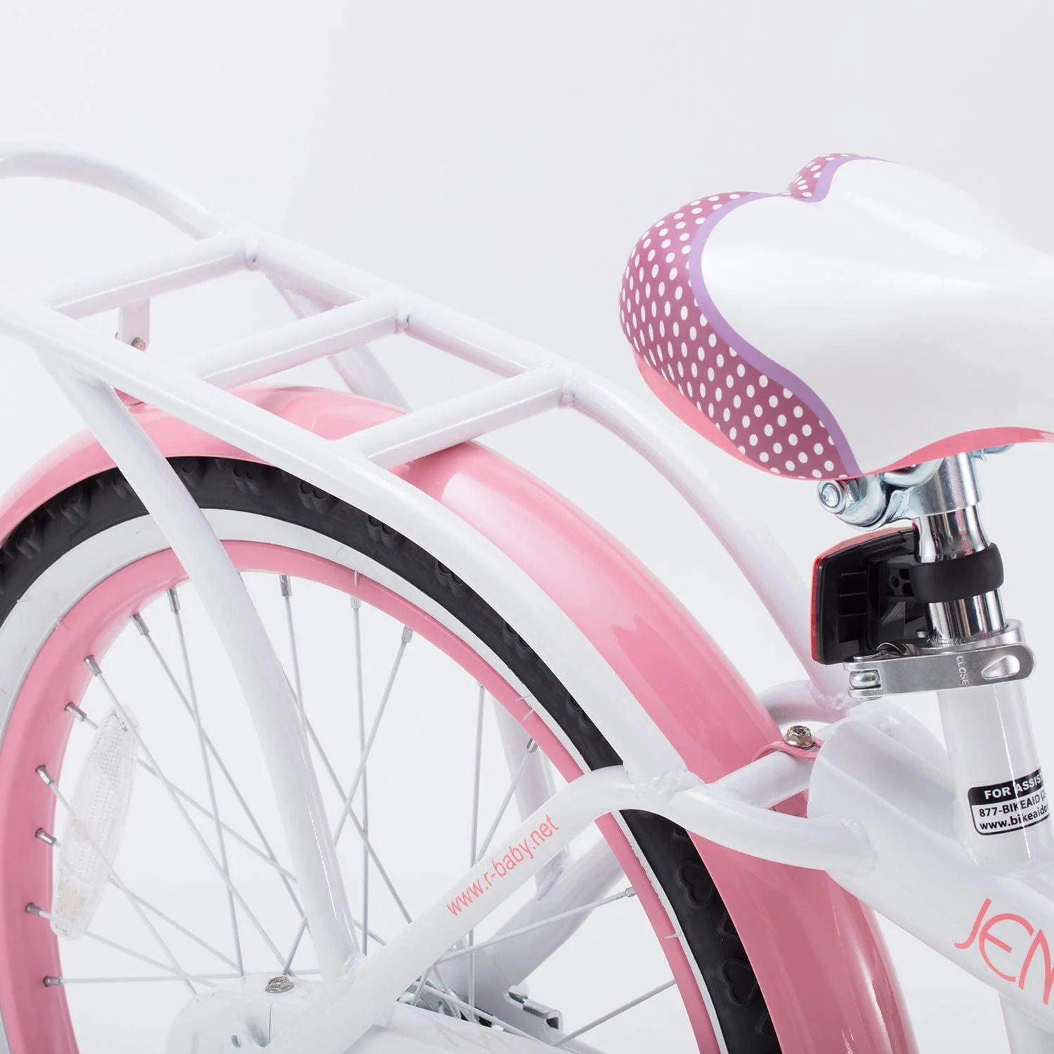 Royalbaby Jenny Princess 20 inch Girl's Bicycle, White & Pink