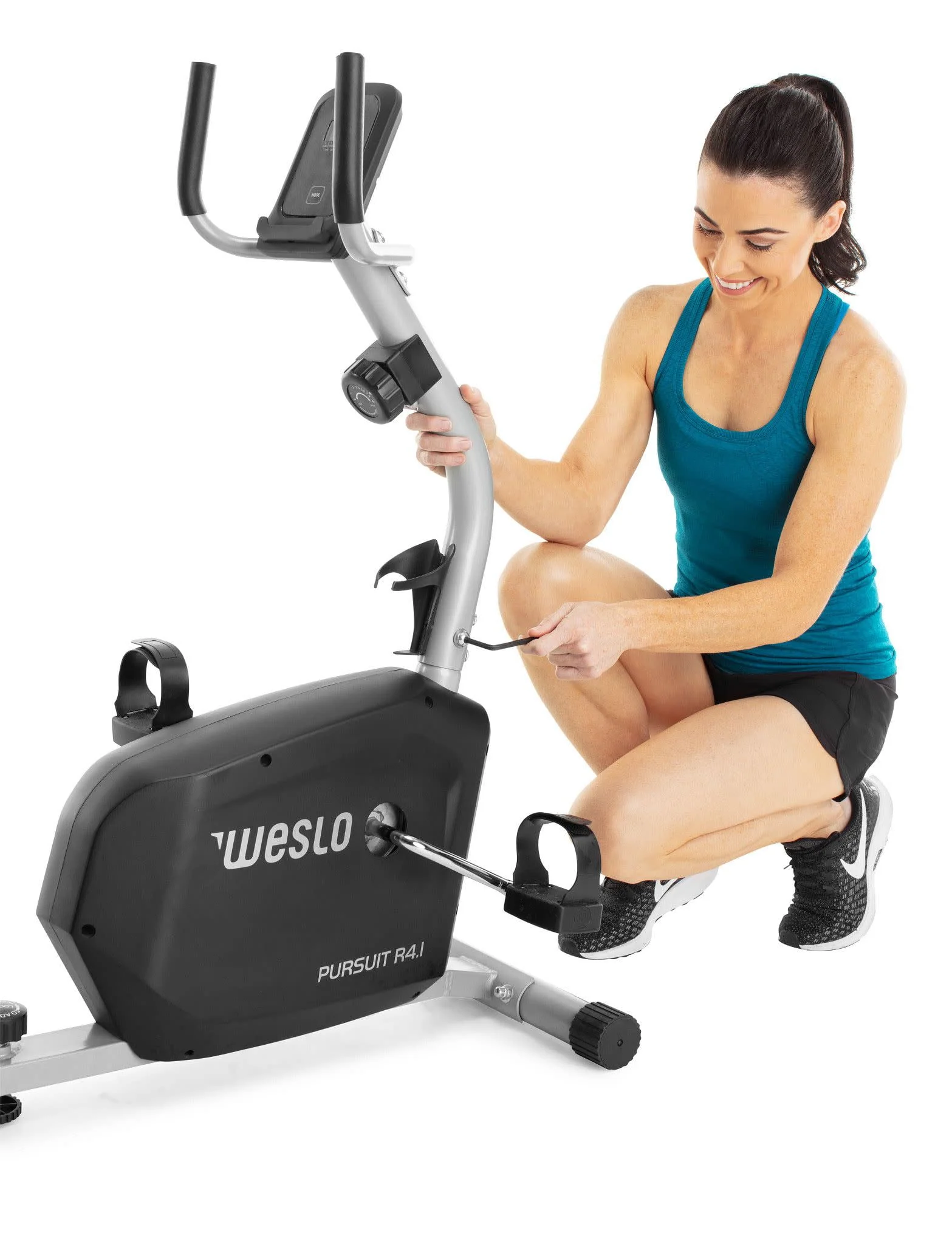 Weslo Pursuit R 4.1 Recumbent Exercise Bike with Inertia-Enhanced Flywheel