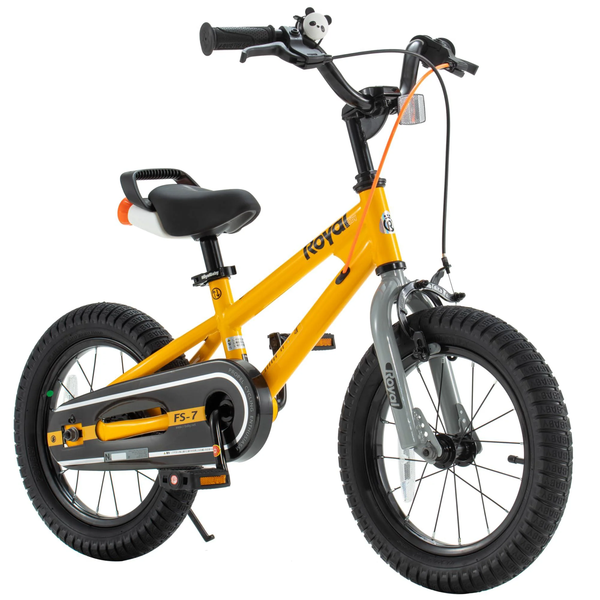 royalbaby freestyle 7 kids bike toddlers 16 inch wheel dual handbrakes bicycle beginners boys girls ages 4-7 years, kickstand