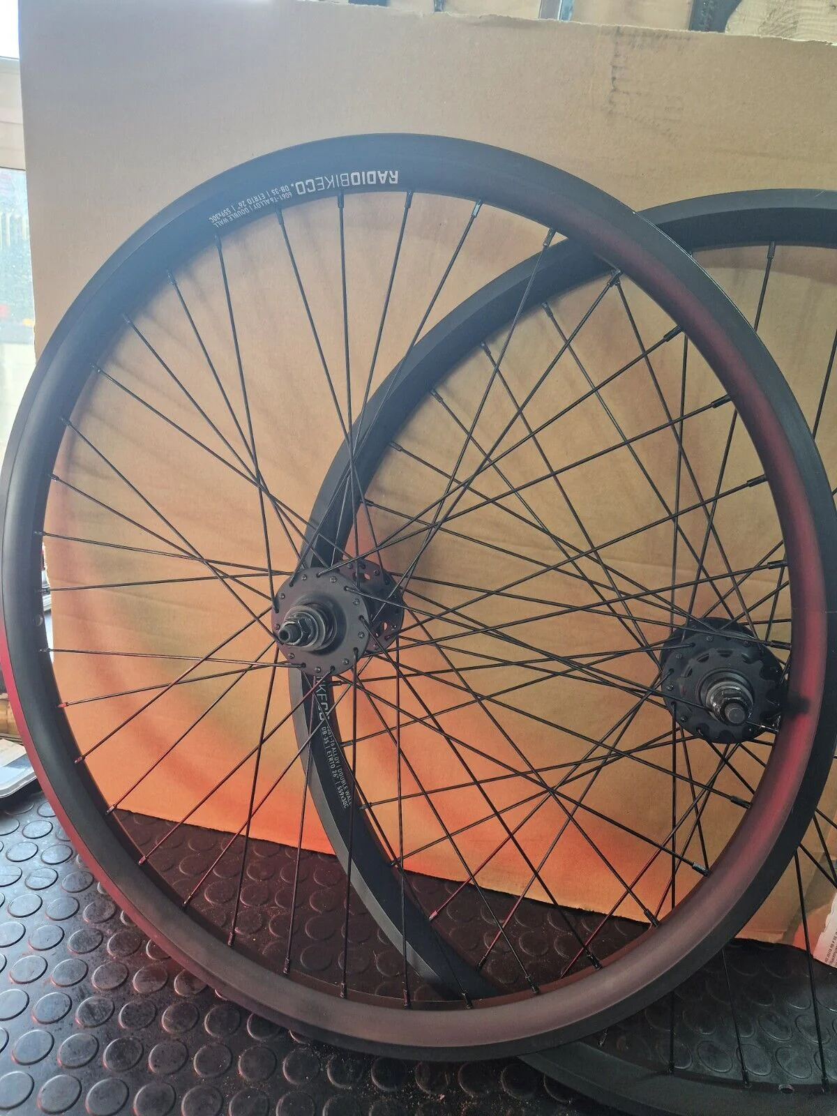 Radio Bike Co 26 Inch Single Speed Wheelie Bike Wheels Pair