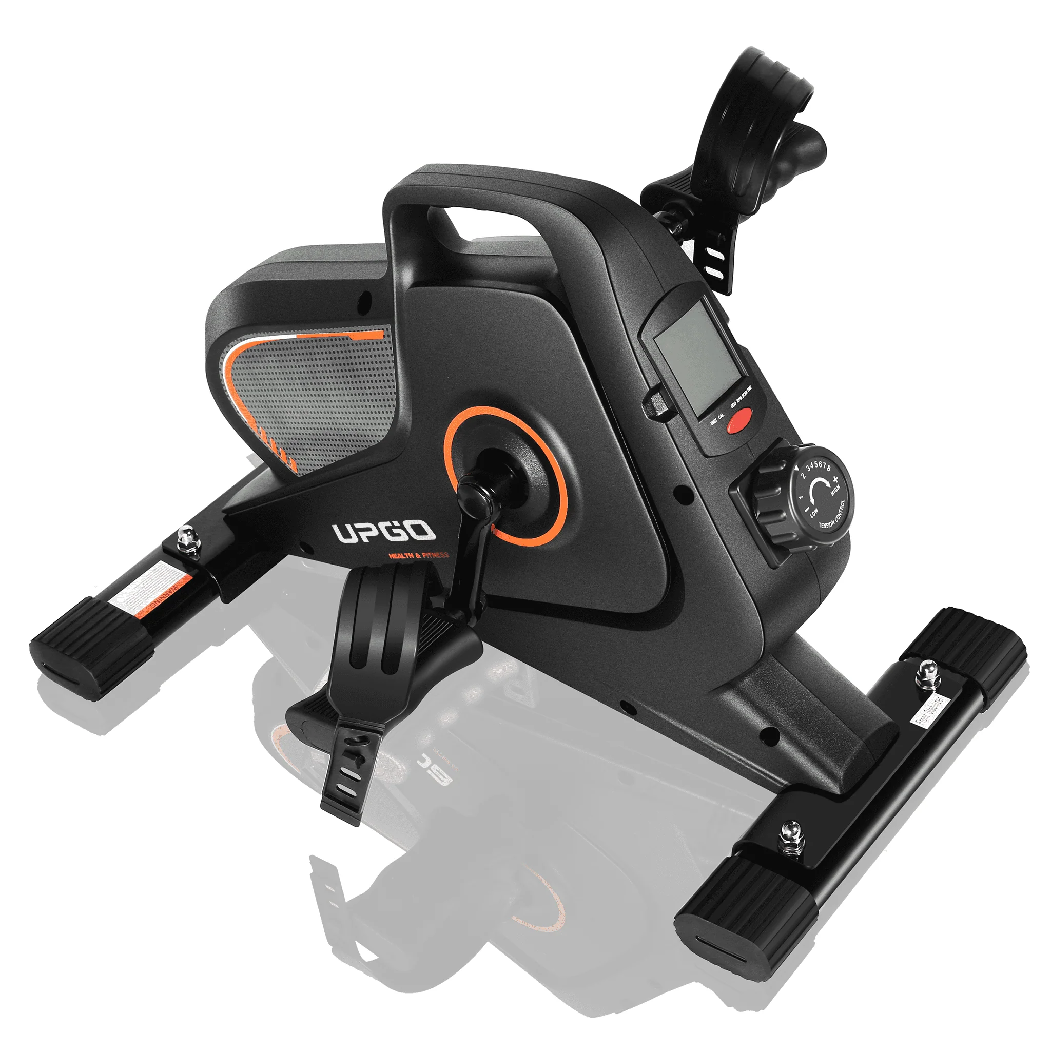 UPGO Under Desk Bike Pedal Exerciser - Magnetic Mini Exercise Bike for Arm /Leg Exercise, Desk Pedal Bike for Home/ Office Workout