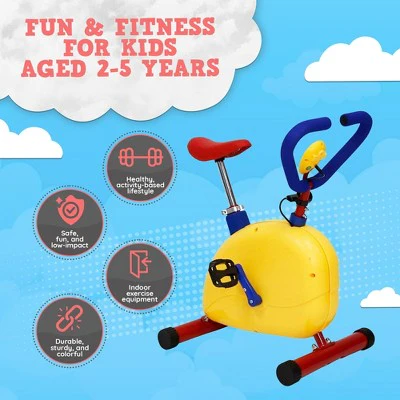 Fun & Fitness For Kids Non-Motorized Self-Propelled Children's Exercise Happy Bike for Kids 2 to 5 with Battery-Operated Timer Monitor, Multicolor