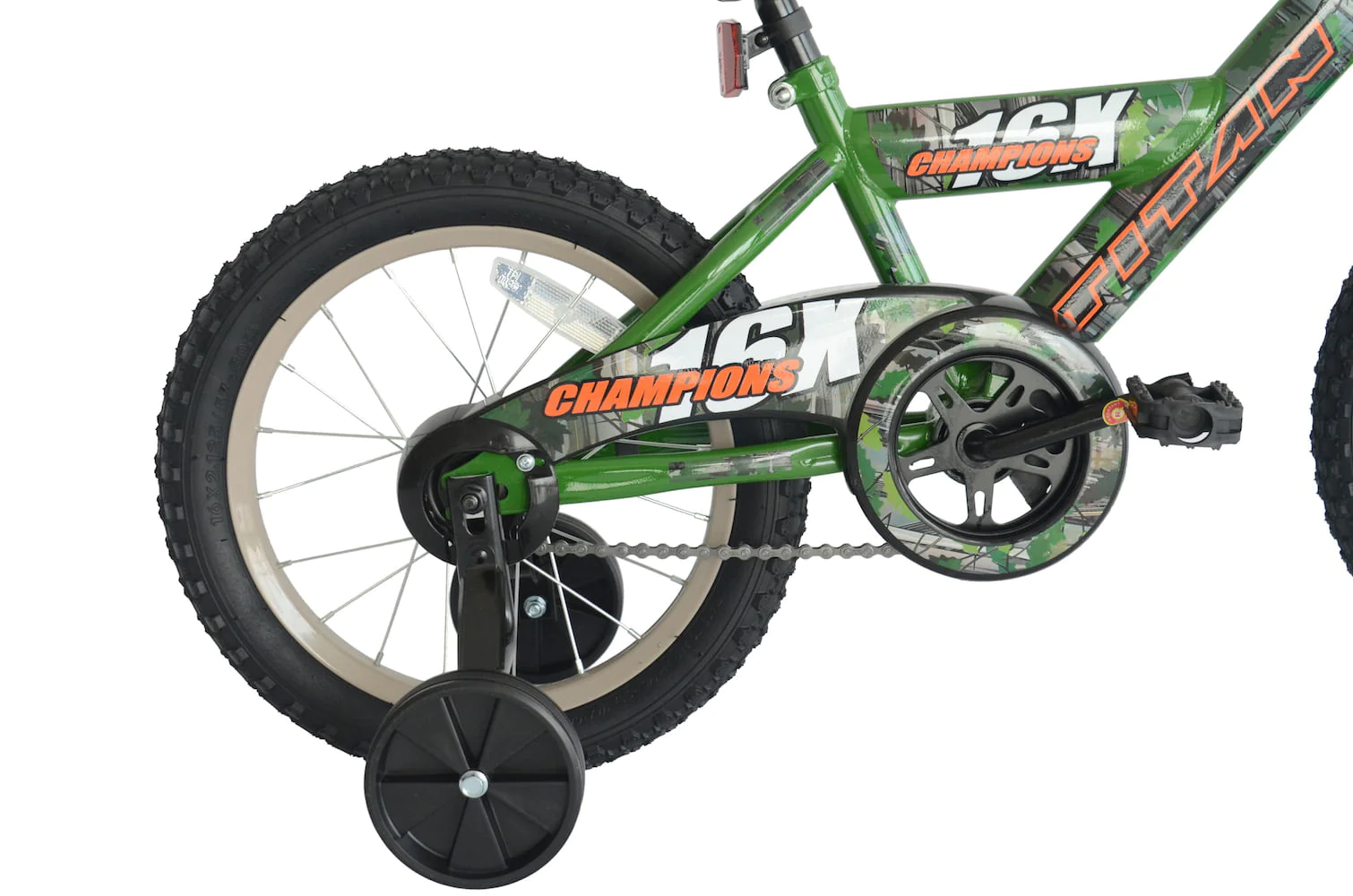 TITAN Champion 16-Inch Boys BMX Bicycle with Training Wheels, Camo