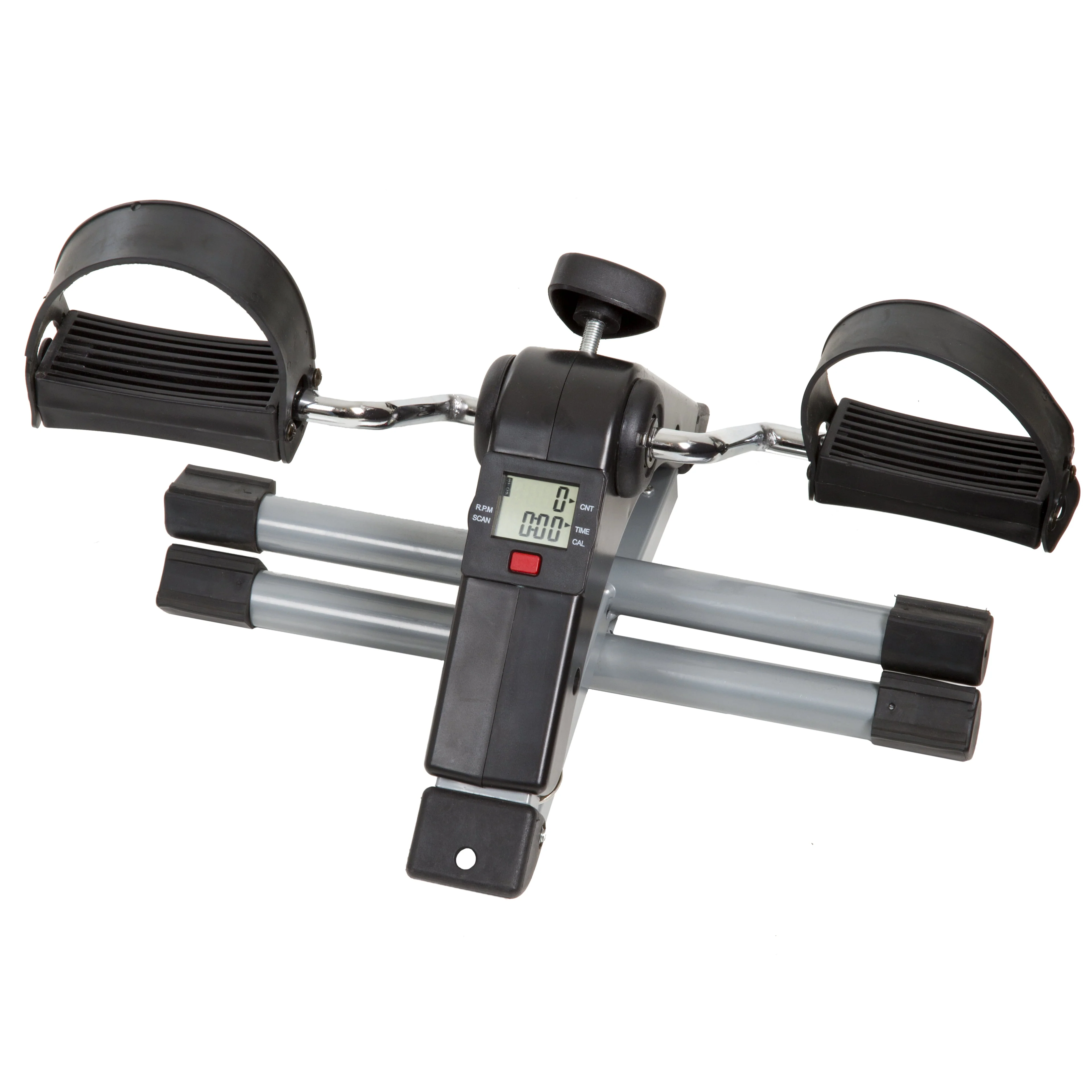 Wakeman Fitness Folding Pedal Exercise Bike with Electronic Display