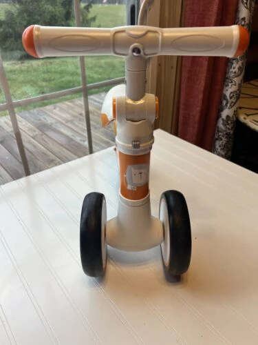 Jollito Baby Balance Bike, Toddler Baby Bicycle with 4 Wheels 12-24 Months