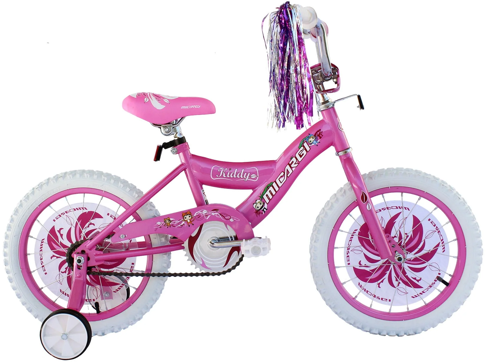 USToyOutlet 16 In. BMX S-Type Frame Bicycle Coaster Brake One Piece Crank Chrome Rims Black Tire Kid's Bike, Purple