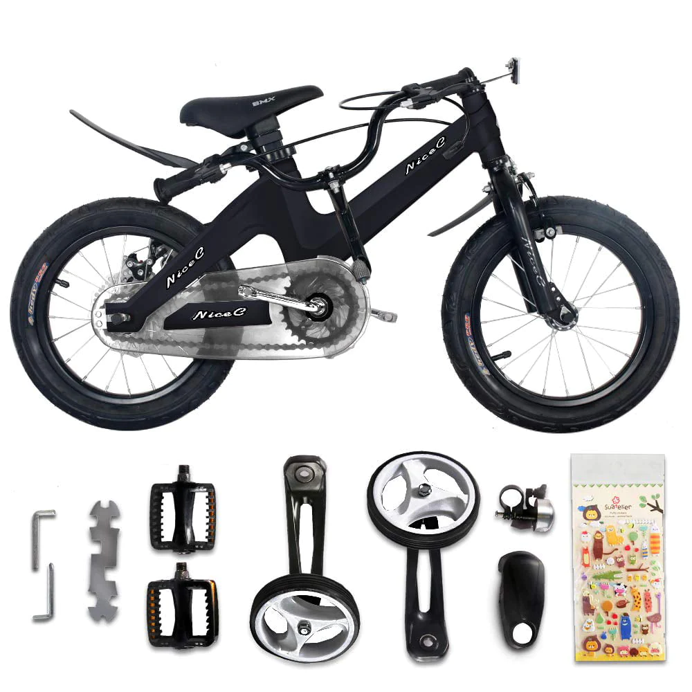 NiceC 16 In. BMX Kids Bike, Black