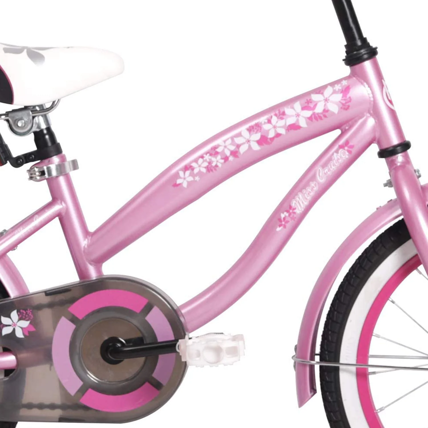 Joystar Beach Cruiser 14 Inch Kids Toddler Bicycle with Training Wheels, Pink