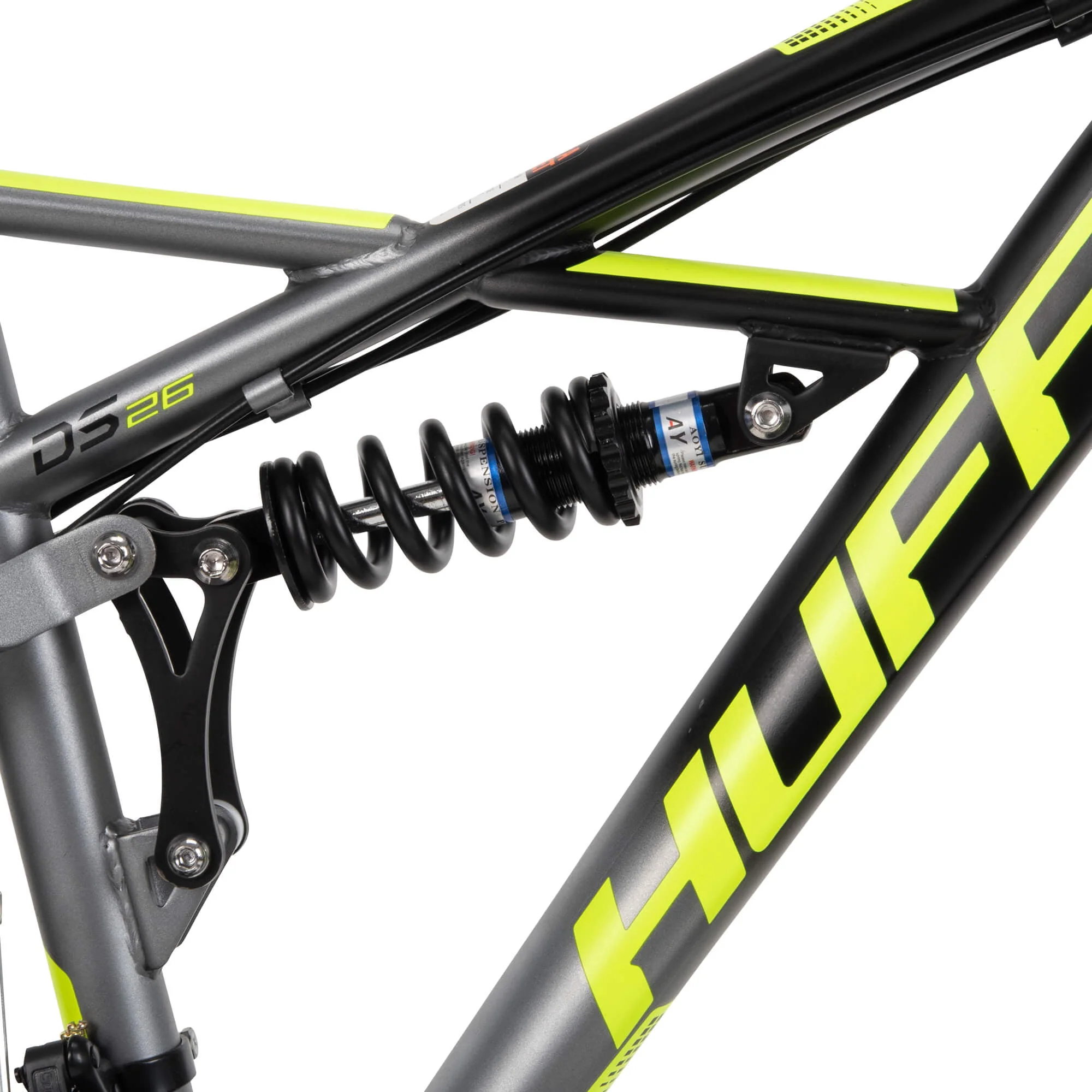 26 In. Oxide Men's Mountain Bike - Dual Suspension, Black