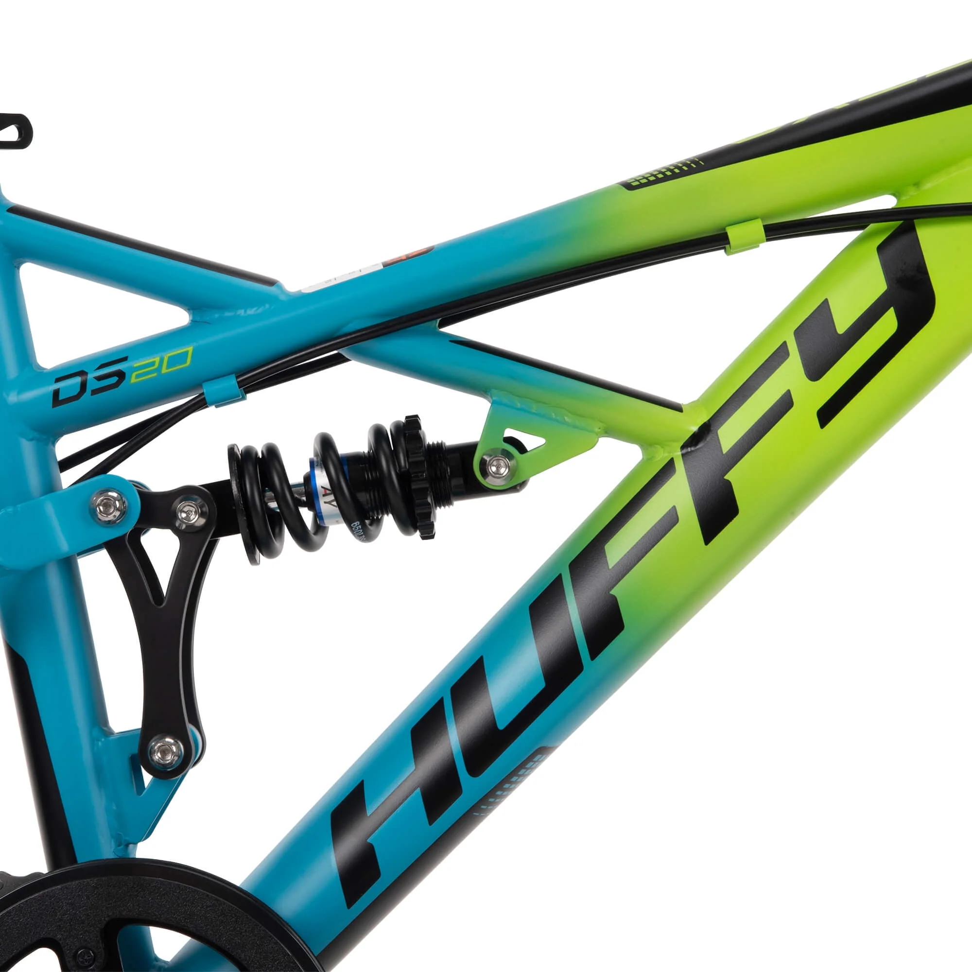 20-inch Oxide Boys Mountain Bike for Kids , Lime / Blue