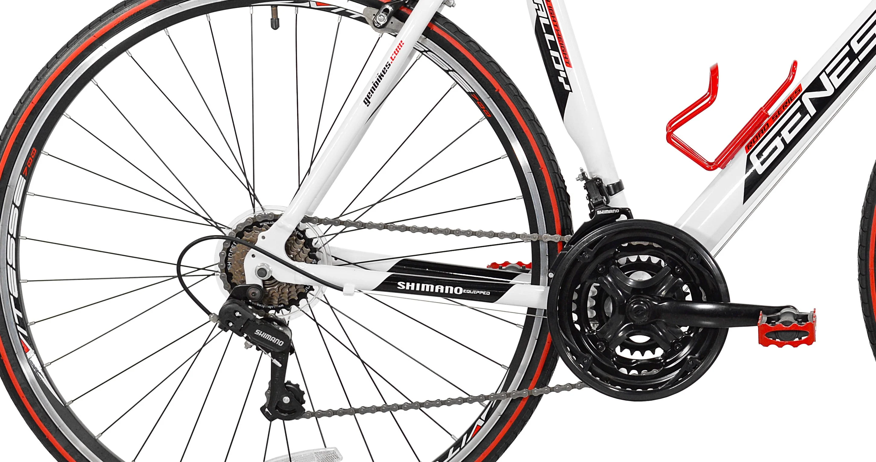 700c Saber Men's Road Bike, Medium, White