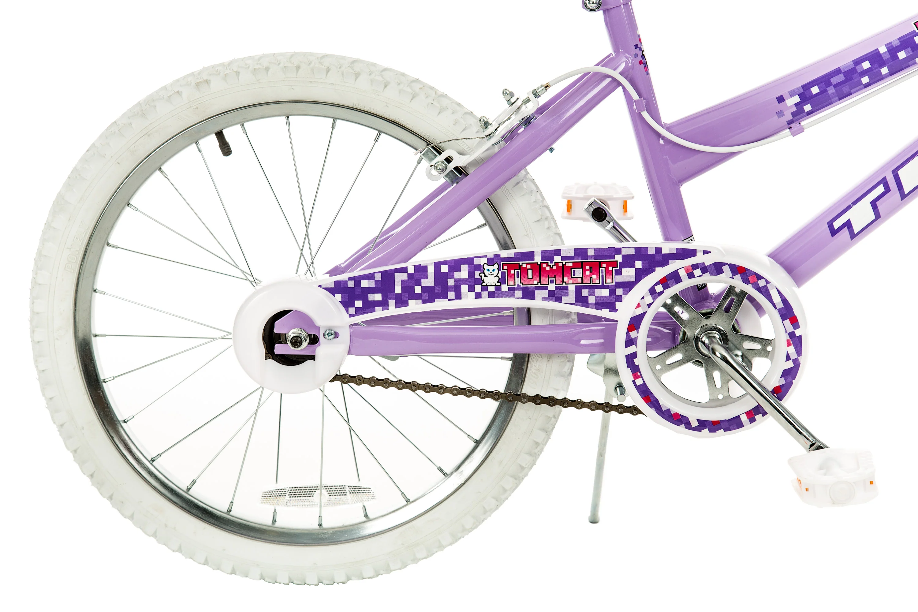 Titan #20141-89 Tomcat Girls BMX Bike with Pads, Lavender, 20-Inch Wheel